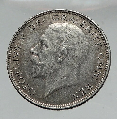 1936年 イギリス ジョージ5世 シルバー ハーフクラウン コイン i63541