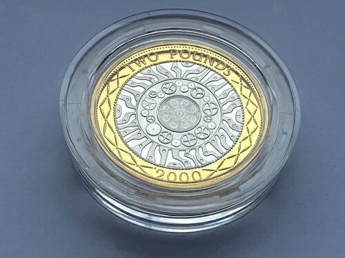 Simply Coins ~ 2000年 シルバープルーフ 2ポンドコイン2枚