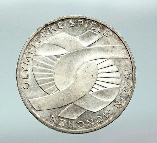 1972年 G ドイツ ミュンヘン夏季オリンピック シュライフェ 10マルク銀貨 i87682