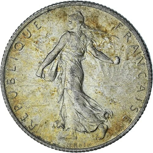 [#1179507] フランス、セムーズ、2 フラン、1914 年、カステルサラシン、MS、シルバー、KM:845.2