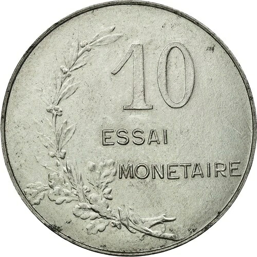 [#512086] コイン、フランス、10 サンタイム、1908 年、ESSAI、AU、アルミニウム、ium