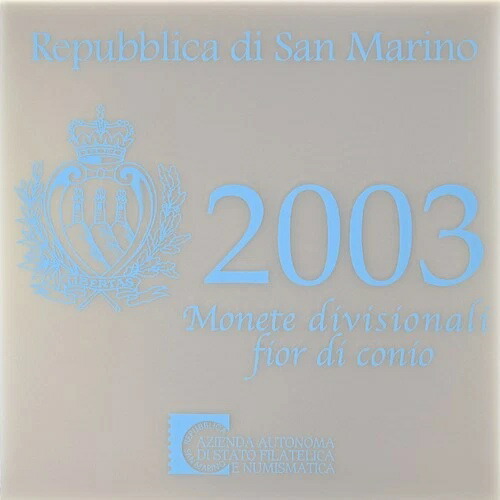 [#347102] サンマリノ、コフレ 1c。 ? 2?、2003、ローマ、FDC、MS