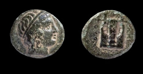 古代ギリシャ、イオニア、コロフォン、紀元前400-350年、青銅、?11