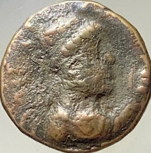 古代クシャン帝国コインインド ギリシャ80-90AD テトラドラクマ ソーテル メガス ヴィマ タクト-