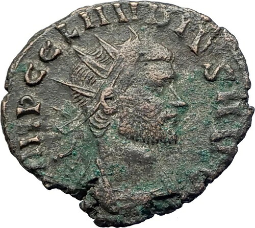 クラウディウス2世ゴティクス（枝と王笏付き）269年ローマ古代ローマコイン i73653 32,175円