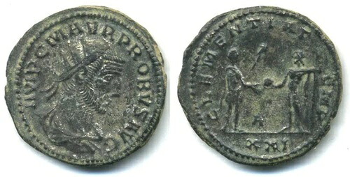 プロブス（276-282年）の高品質アントニニアヌス、アンティオキア造幣局、ローマ帝国