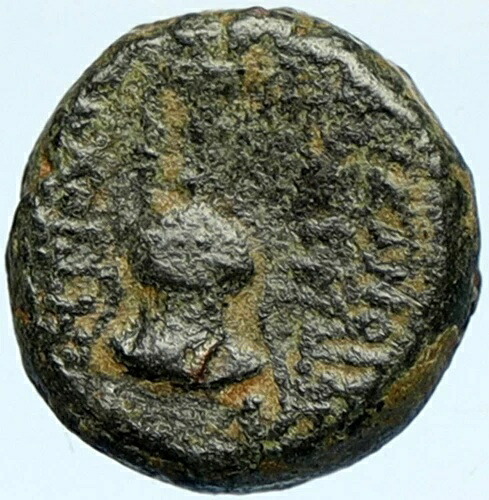 アンティオコス VI ディオニュソス 古代セレウキッド 古代古いギリシャコイン KANTHAROS i101922