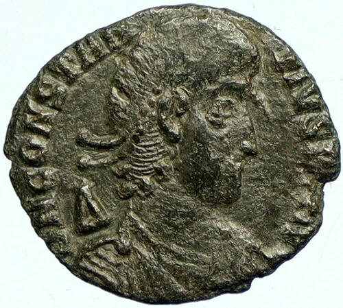 コンスタンティウス2世 351年 アンティオキア アンティーク 古代ローマコイン 槍を持った騎手 i101801