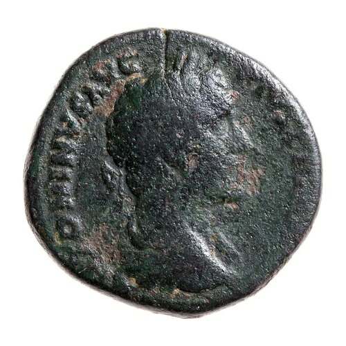 ローマ時代のセステルティウス・アントニヌス・ピウス 西暦 161 年