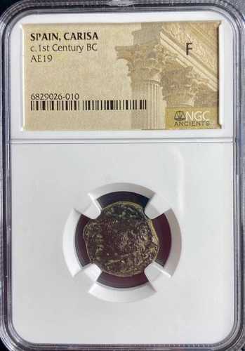 トゥルデタニ人コイン 紀元前100年-紀元前1年 NGC ケルト・イベリア・カリサ 非常に希少な騎手