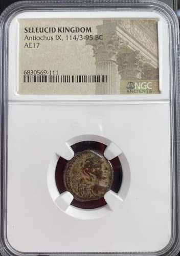 NGC ギリシャ古代セレウコス王国 紀元前114-95年 コイン アンティオコス9世 本物認定