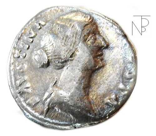 古代ローマ帝国（ファウスティナ2世）デナリウス-A.ピウス-