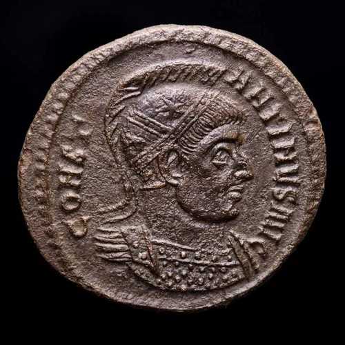 *ルツェルナエ* コンスタンティヌス 1 世 フォリス ROMAE AETERNAE // R??CT ローマ 西暦 318 ～ 319 年