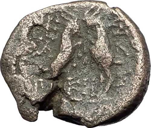 テッサロニキ マケドニア 紀元前148年 希少 本物古代ギリシャコイン ゼウスとヤギ i61555