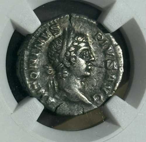 ローマ帝国 ~カラカラ 198-217年 AR デナリウス NGC CH VF~