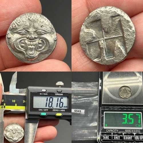 (3.57g)古代ギリシャ・ローマの純銀貨。非常に希少！#S541