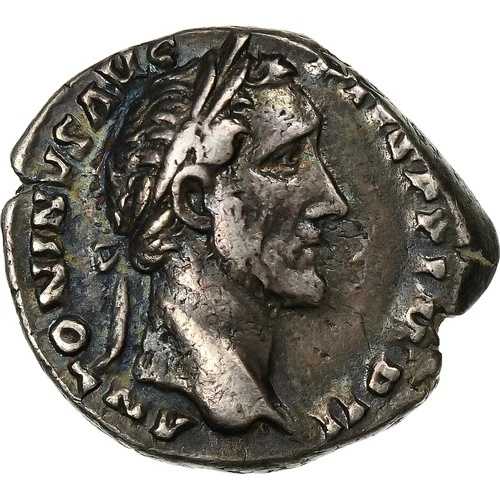[#1279745] アントニヌス・ピウス、デナリウス、155-156、ローマ、銀、AU、RIC:249