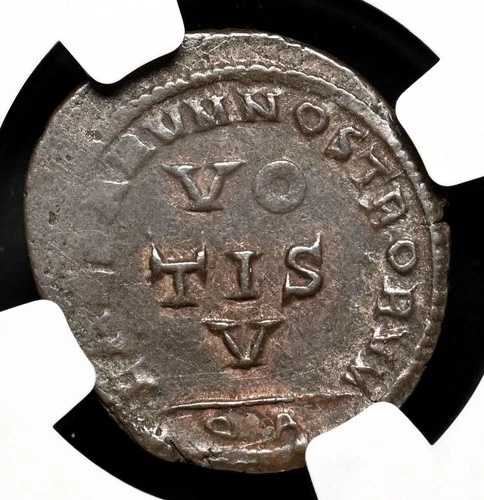 ローマ帝国。クリスパス。シーザー、西暦 316 ～ 326 年。 ?3、VO/TIS/V、NGC VF