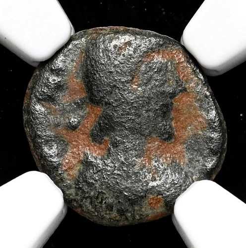 ローマ帝国。ヨハネス、西暦 423 ～ 425 年。 AE Nummus、レアな簒奪者、NGC VG