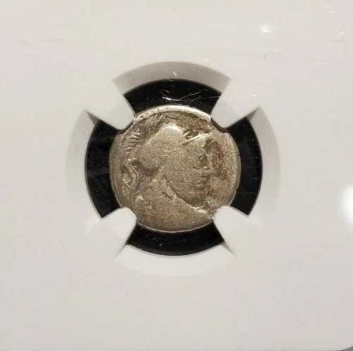Cn.レントゥルス クロディアヌス AR デナリウス、紀元前 88 年。ローマ共和国 NGC 認証済み