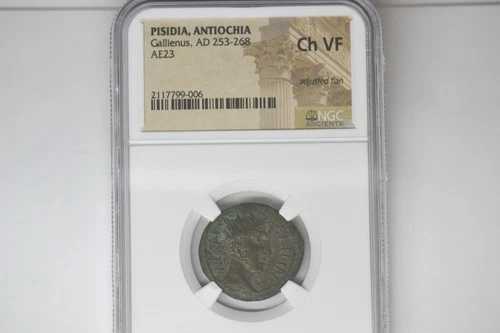 ピシディア、アンティオキア: ガリエヌス、西暦 253 ～ 268 年。 AE23(22mm)。 NGC チョイス VF
