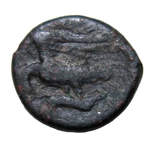 シチリア島、アグリゲントゥム。 AE 17. 紀元前 338 ～ 287 年ゼウス/ワシとウサギのリバース。 54,120円