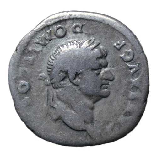 ウェスパシアヌス帝 69-79年。ローマのデナリウス帝。ドミティアヌス騎乗