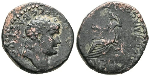 ローマの地方青銅貨 - イコニウム リカオニア 62 AD - ネロ - ポッパエア 37,895円