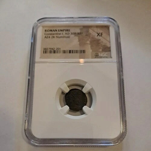 ローマ帝国。コンスタンティヌス1世。西暦307-337年。? 4、NGC XF