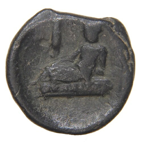 古代ギリシャ（オデッソス、トラキア） - 紀元前270～250年頃 - AE 15mm - 横たわる神