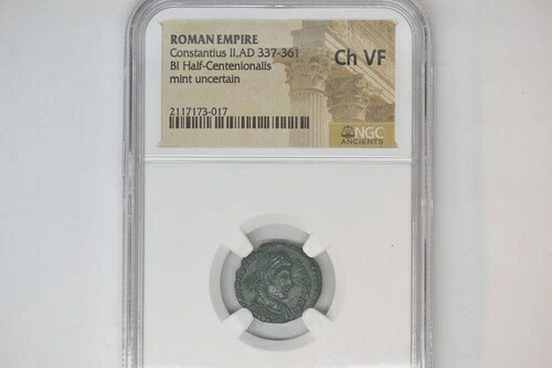 ローマ帝国：コンスタンティウス2世（西暦337-361年）。BI Half