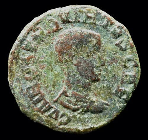 モエシア・スーペリア。ビミナシウム。オスティリア紀元 250 ～ 251 年、ブロンズ。 (a1337)