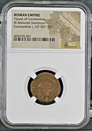 ローマ帝国 コンスタンティヌス1世二世の家 縮小版 ヌムス AD 307-337