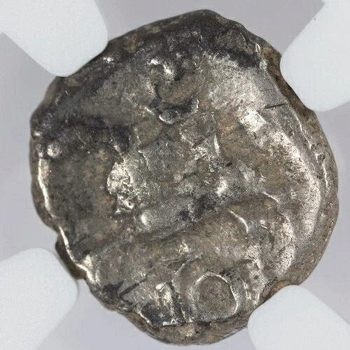 ガリア アエディイ ケルト AR クイナリウス シルバー ローマ エラー コイン ミッド 1st C. BC NGC Ch. F
