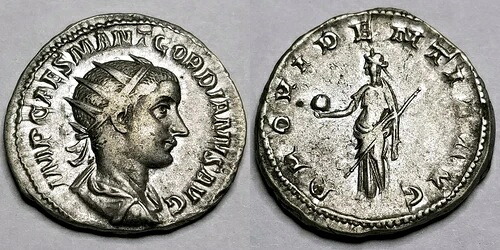 238-244年 古代ローマ帝国 ゴルディアヌス3世 AR アントニニアヌス コイン - RIC-4 38,610円