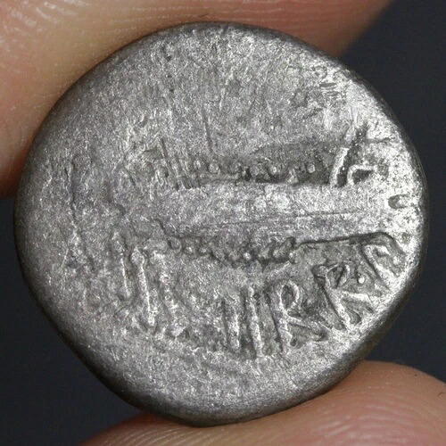 マルクス・アントニウス・デナリウス 古代ローマ共和国 銀貨 軍団兵 紀元前32年 軍団
