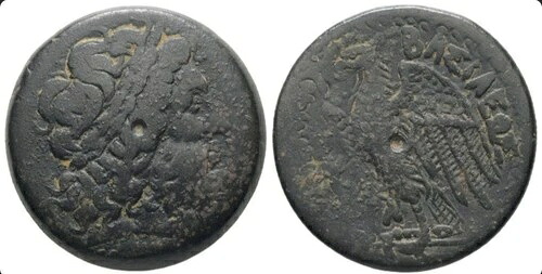 プトレマイオス2世 紀元前285-246年 アレクサンドリア、ゼウス、28mm、古代ギリシャ、プトレマイオス2世- 36,465円