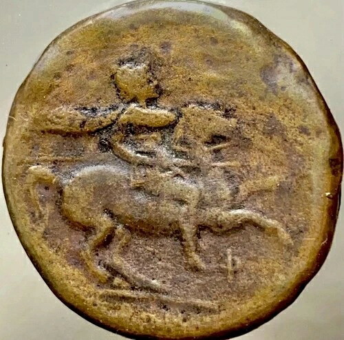 シチリアの僭主ヒエロン2世 紀元前230年～紀元前215年 騎手 大型 古代ブロンズ 本物 39,325円