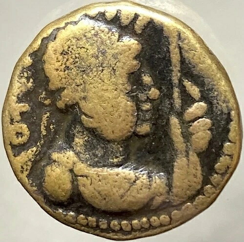 古代クシャーン帝国コイン インド ギリシャ 80-90AD テトラドラクマ ソーター メガス ヴィマ タクト