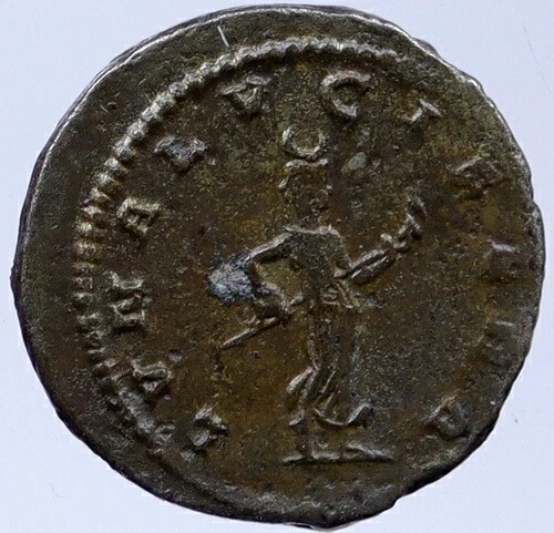 ガリエヌス 226AD アンティオキア本物の古代ローマのコイン LUNA DIANA LUCIFERA i118441