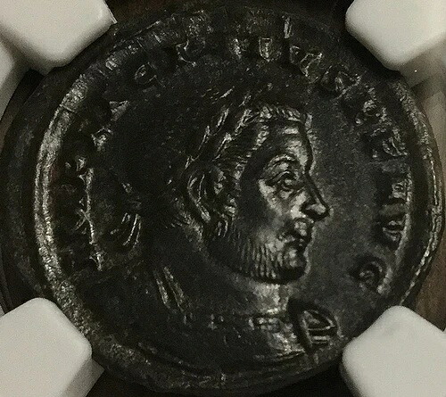 ローマ帝国 リキニウス 1 世 AD 308-324 BI 縮小ヌムス トリーア NGC XF