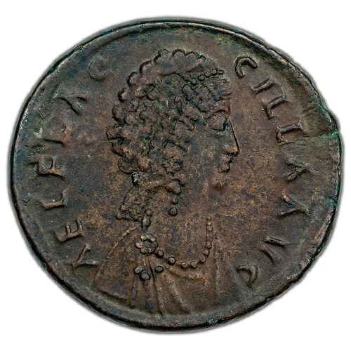 古代ローマ AD 383-86 アエリア フラクシラ AE マイオリーナ RIC #82 4.67g 23mm