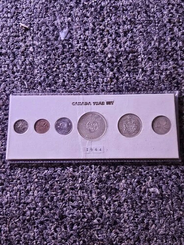 1964年カナダ流通コインセット - 80%銀貨