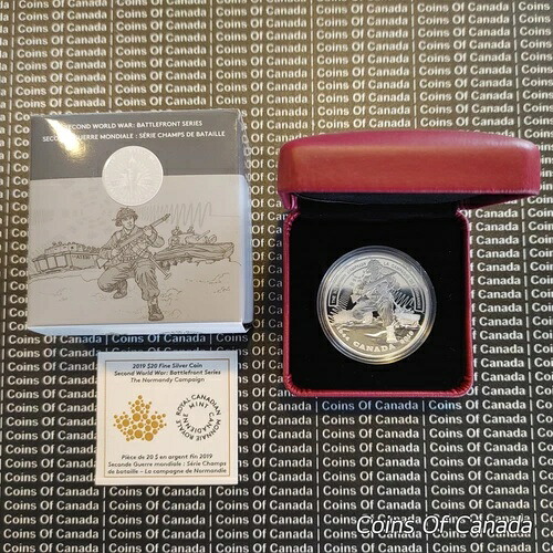 2019年カナダ20ドル銀貨 - ノルマンディー戦役 - 戦線 #coinsofcanada