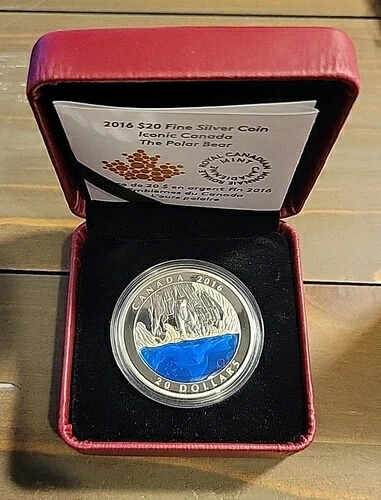 20ドル ポーラーベア アイコニック 2016 マスターズクラブ コイン 1オンス シルバー カナダ COA & ケース