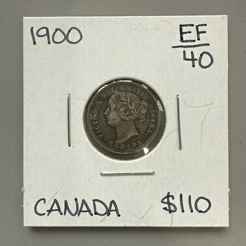 1900 カナダ 10 セント シルバー コイン C4-