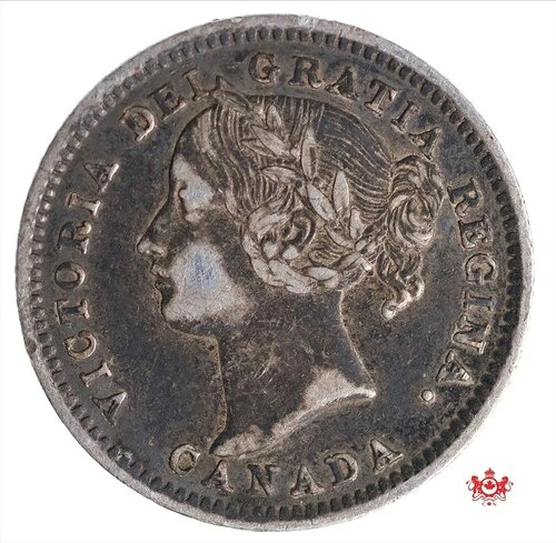 1901年カナダ10セントダブルデイト - VF35 - ロット番号12934-