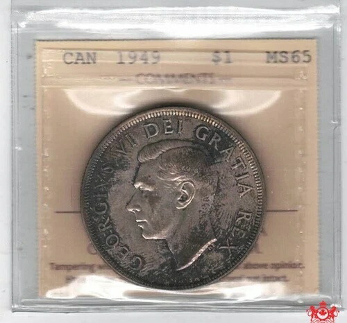 1949年カナダ1ドル - ICCS MS65 - XUQ 291-