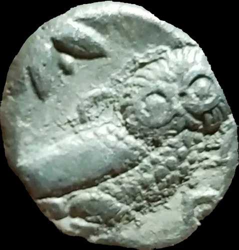 バクトリア、「アテネシリーズ」ドラクマ銀貨。オクサス地方、紀元前261-239/8年。フクロウ。希少