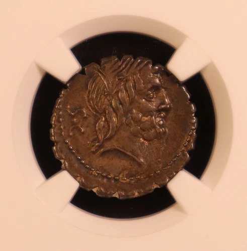 ローマ共和国 Q. Ant. Balbus AR Denarius Serratus 紀元前 83/2 - NGC Choice XF! PQ+